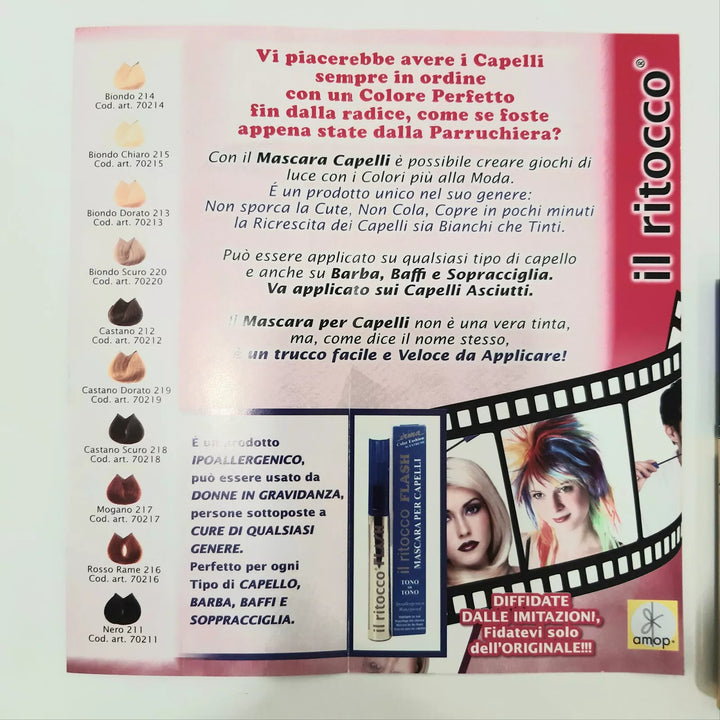 Irma Mascara per capelli ritocco flash